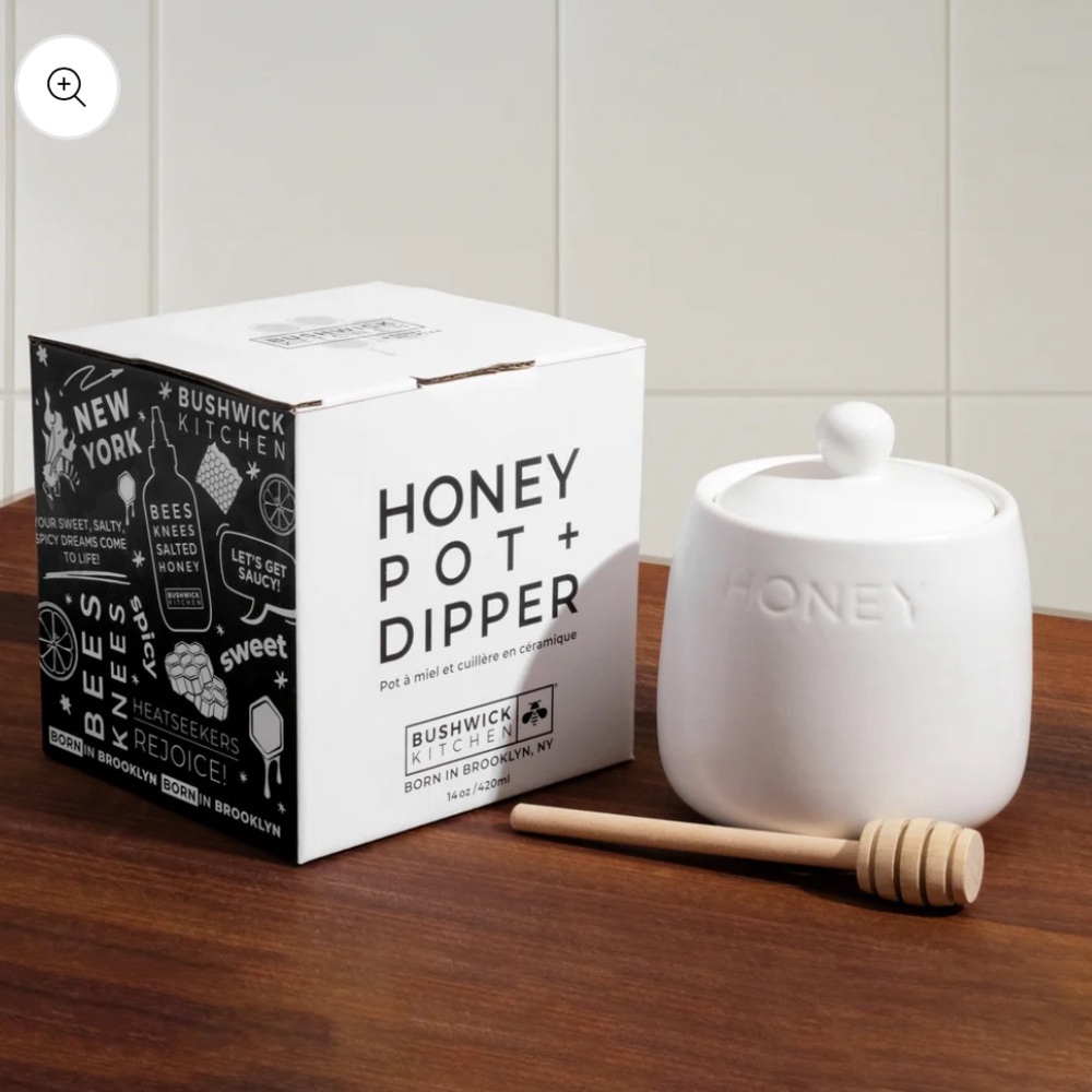New in box / Honey Jar + Dipper by BUSHWICK KITCHEN